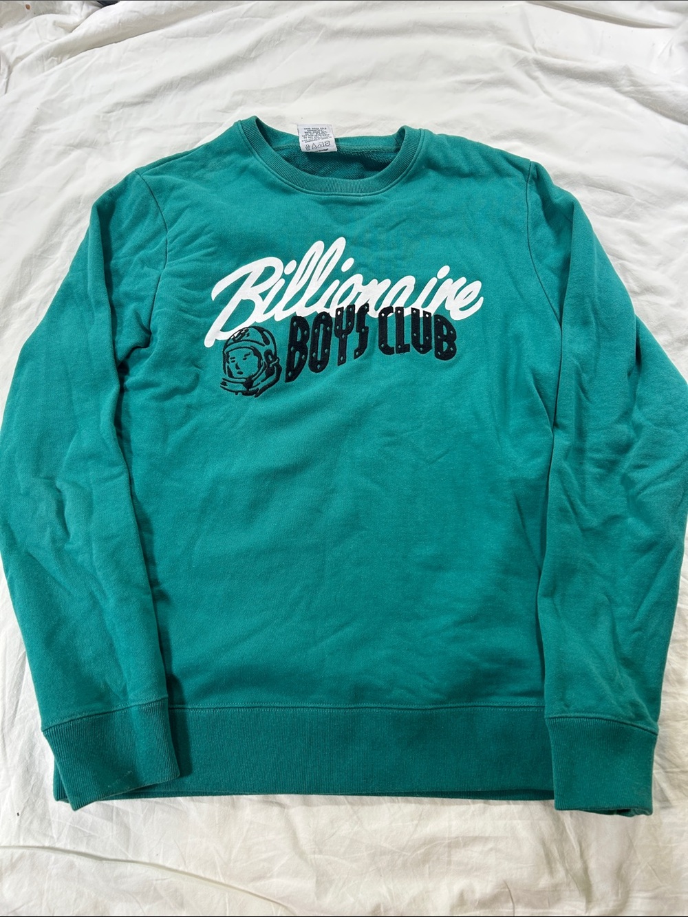 Billionaire Boys Club Teal Green Crewneck Sweatshirt with Logo